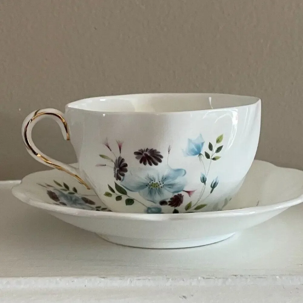 Royal Swansea teacup floral collectors